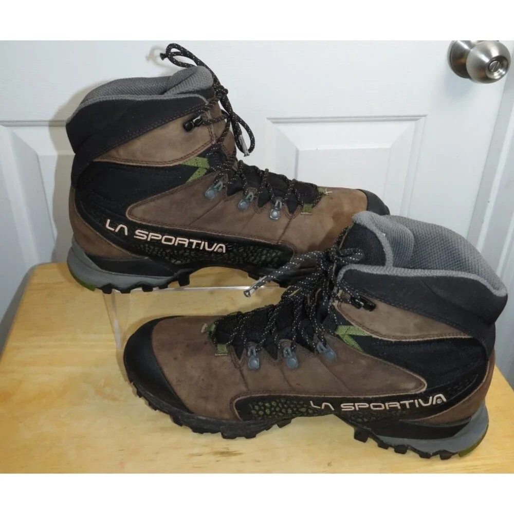 La Sportiva Nucleo High GTX Hiking Boots Mens 12 Brown Leather